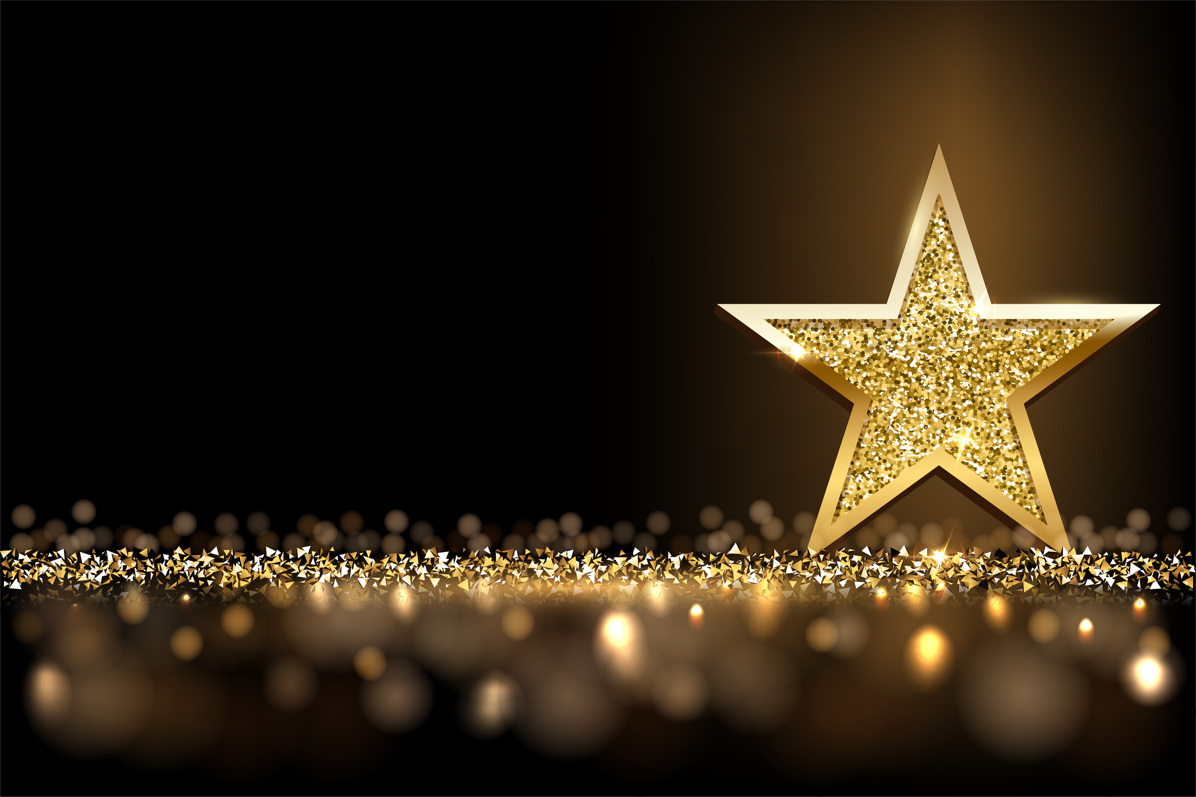 Surrey Building Control Awards gold star on bokeh background